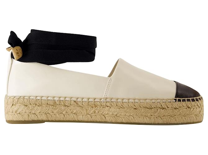 Espadrillas con punta - Tory Burch - Pelle - Bianco