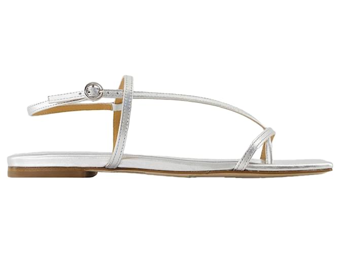 Sandali Ella - Aeyde - Pelle - Argento Metallico