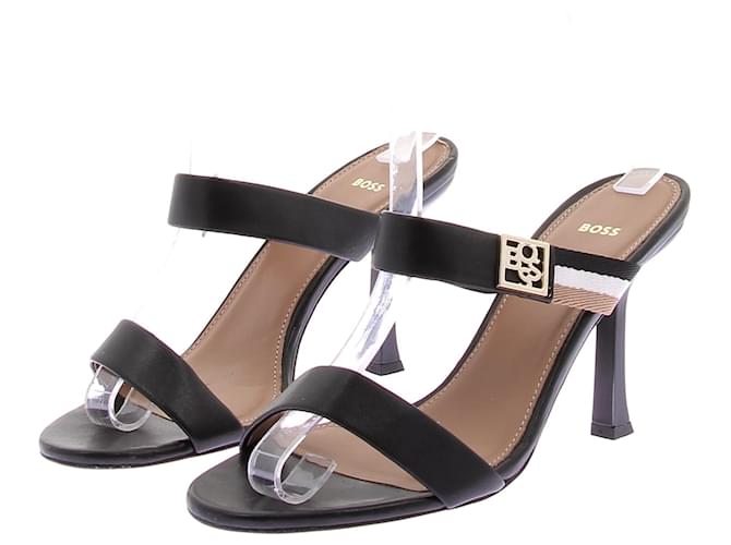 Hugo Boss BOSS Mules e zoccoli T.EU 38 Pelle Nero