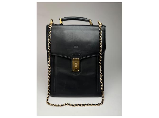 Borsa in pelle Balenciaga City vintage nera Nero
