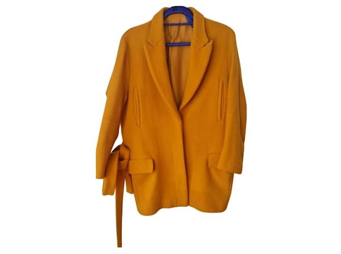 Acne Cappotto corto Siri Senape