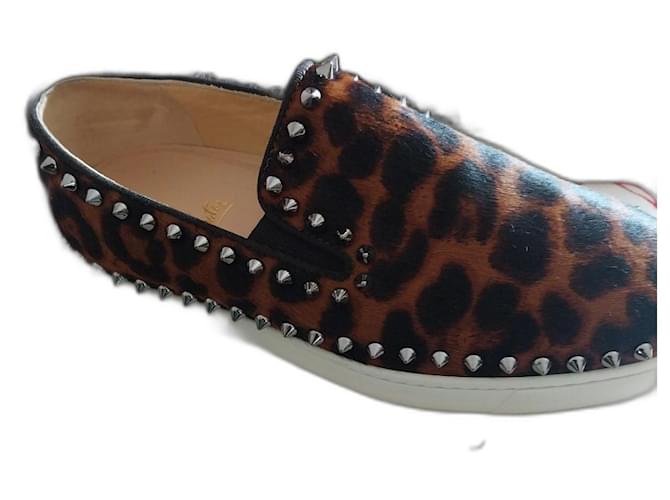 Christian Louboutin Sneakers leopardati Stampa leopardo