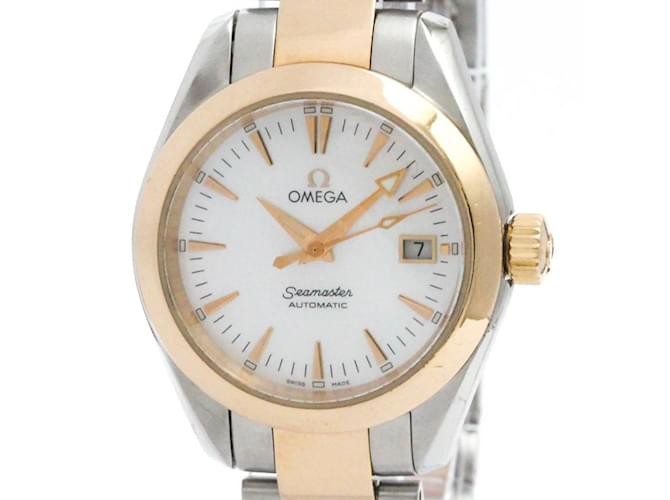 Orologio OMEGA Seamaster Aqua Terra con quadrante MOP in oro rosa 18K e acciaio