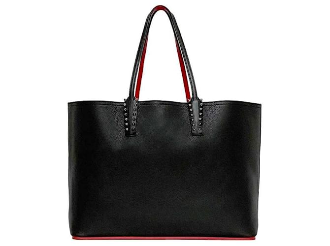 Borsa Cabata nera e rossa di Christian Louboutin Nero Rosso