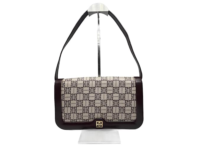 Borsa in pelle monogramma 4G vintage di Givenchy Nero