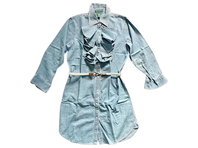 Ralph Lauren Vestito Camicia Blu chiaro