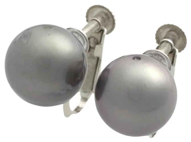 & Other Stories Orecchini a clip in perla nera K14WG Nero D'oro