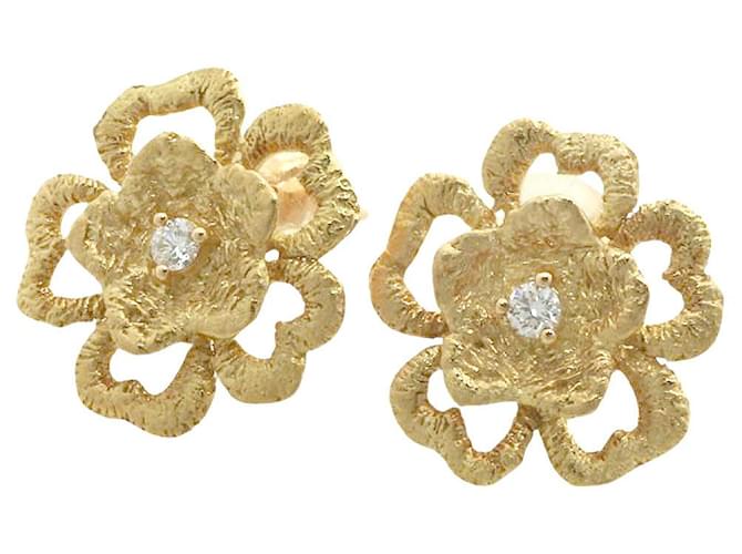 & Other Stories Orecchini a forma di fiore di ciliegio in diamante K18YG D'oro
