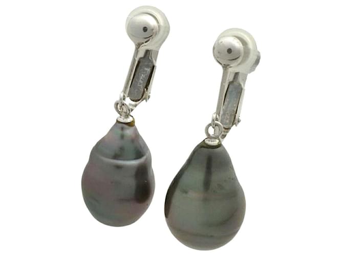 & Other Stories Orecchini in Perla Nera Barocca K14WG Nero D'oro