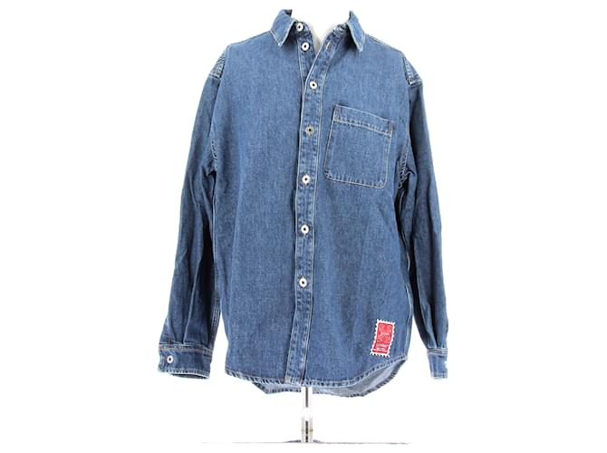 Off White Camicie OFF-WHITE T.International S Cotone Blu