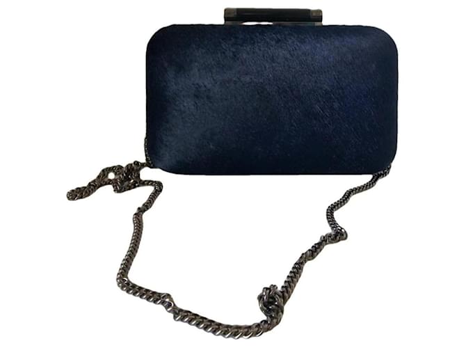 Diane Von Furstenberg Clutch Blu scuro