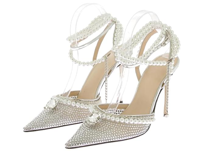 MACH & MACH Tacchi T.EU 39 Plastica Argento