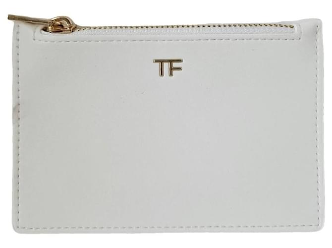 Tom Ford Pochette in pelle vegana Bianco