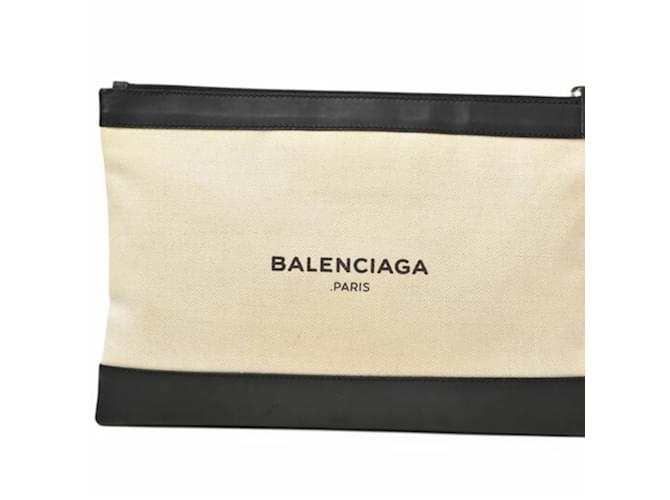 Clutch in tela nera Balenciaga Nero