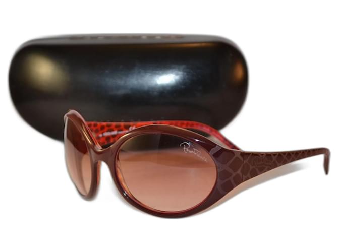 Roberto Cavalli occhiali da sole Rosso Bordò