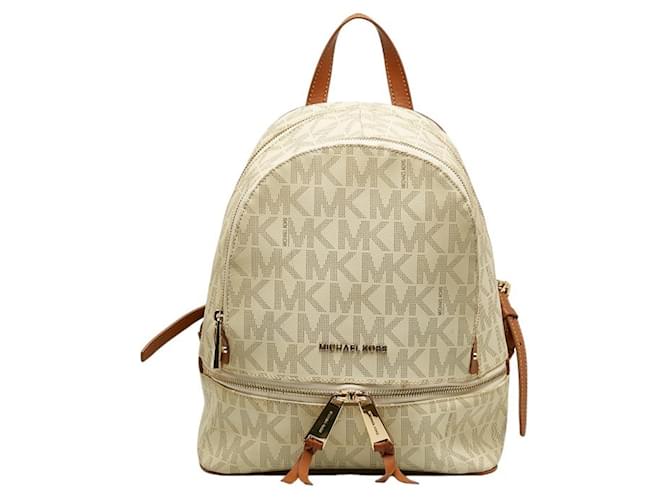Zaino a fantasia Michael Kors Marrone Bianco