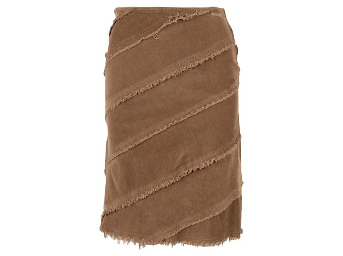 Gonna in velluto a coste Moschino Jeans - anni '10 Marrone