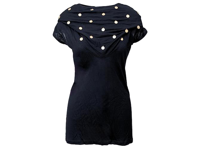 T-shirt con paillettes Givenchy - anni '10 Nero