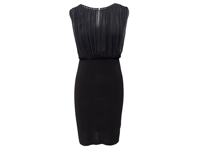 Abito plissettato Alice + Olivia - anni 00 Nero