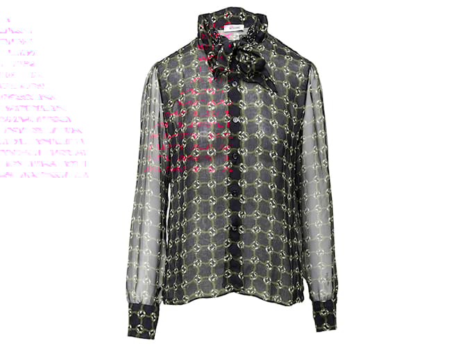 Camicia stampata Moschino - anni '10 Nero