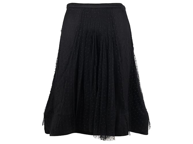 Gonna in pizzo a pois Moschino - anni '10 Nero