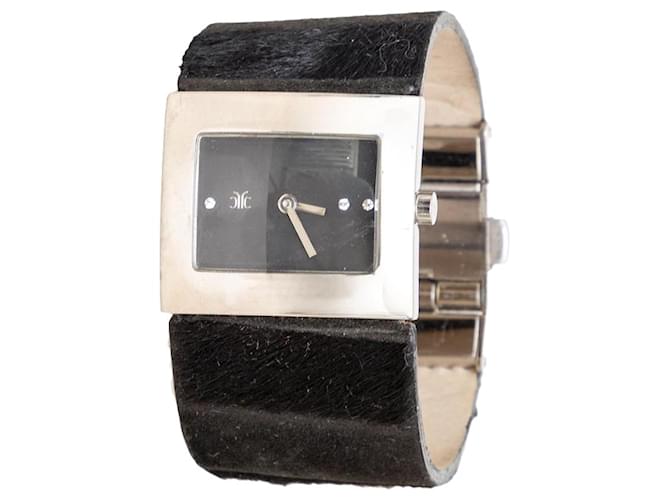 Orologio in pelo animale nero Roberto Cavalli - '10s