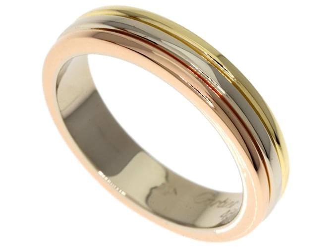 Anello a fascia tricolore Cartier Rosa Bianco Giallo