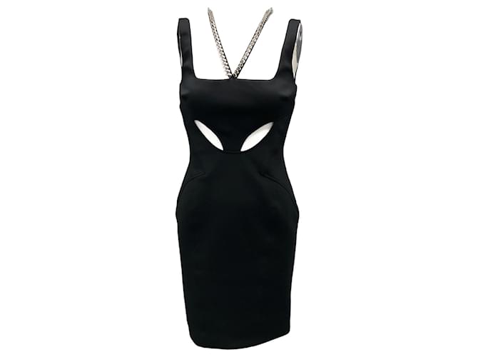 Abito cocktail mini con borchie Philipp Plein nero / argento 2019