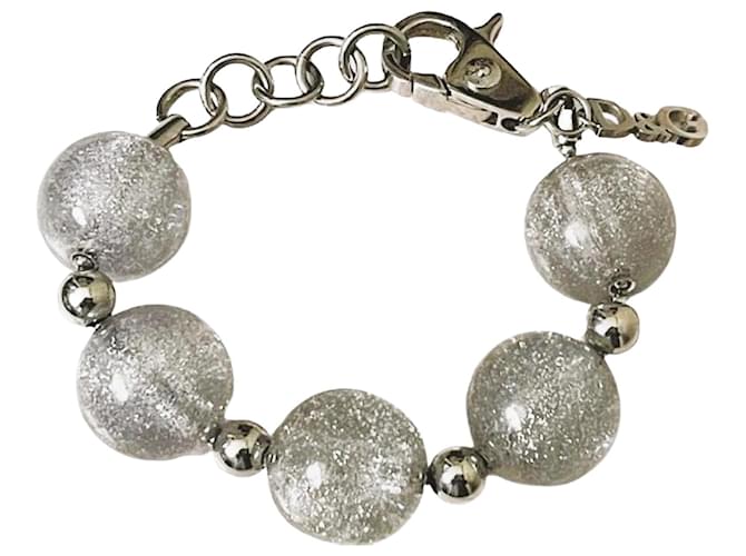 Bracciale DOLCE & GABBANA con boule argento satinato