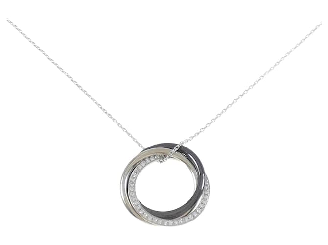 Collana Cartier Trinity Nera e Bianca Nero D'oro