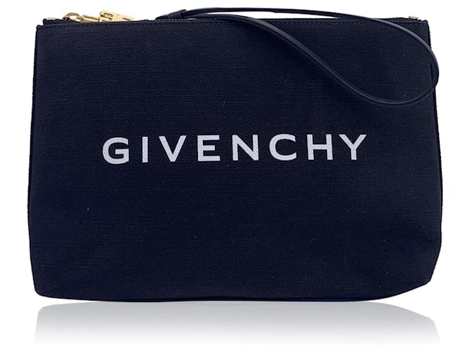 Borsa a mano in tessuto Givenchy Nero