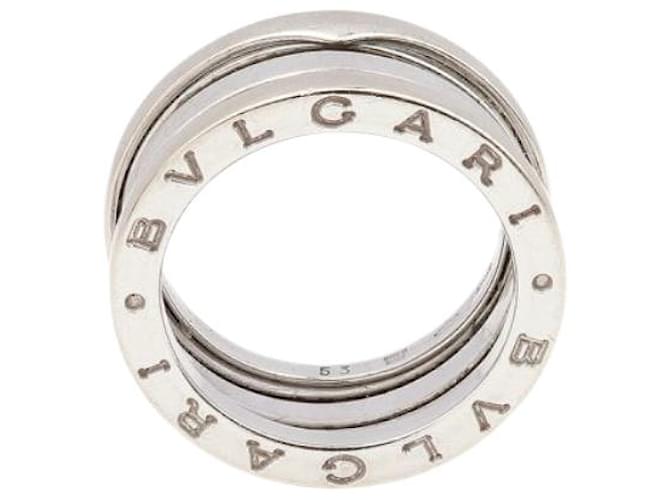 Bulgari Anello B.Zero1 in Oro Bianco 18K Argento Metallico