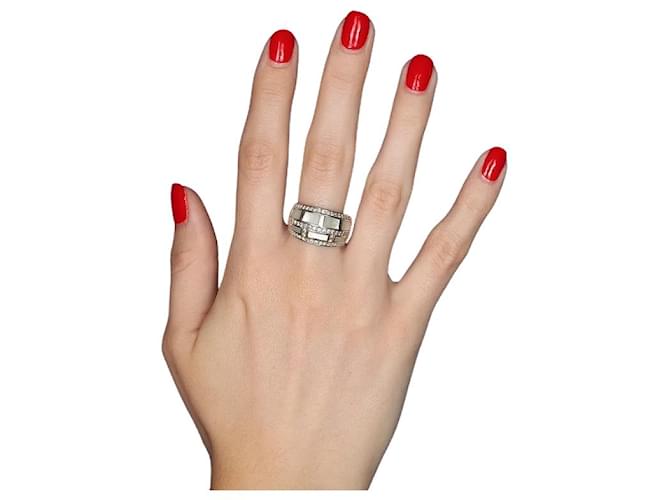 Mauboussin Il Vizio e la Virtù Anello in Oro Bianco 18K Argento Metallico