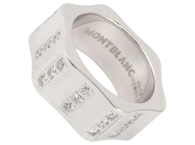 Montblanc Anello in oro bianco 18K 4810 Argento Metallico