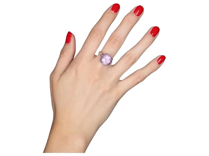 Mauboussin Anello Gueule d'amour in oro bianco 18K Argento Metallico