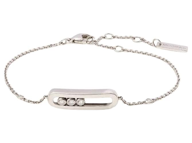 Messika Bracciale Baby Move in oro bianco 18K Argento Metallico