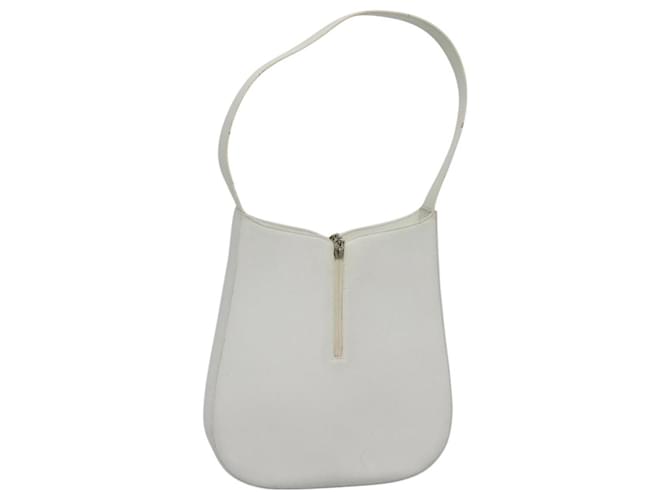 Borsa a spalla in pelle bianca Salvatore Ferragamo Auth bs23066 Bianco