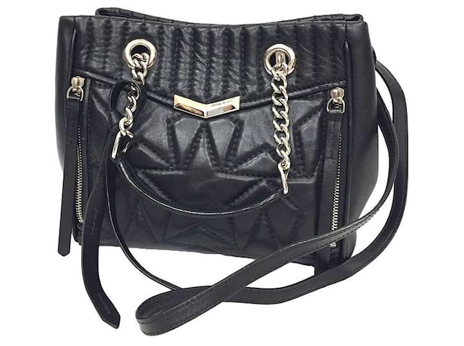 Borsa Tote Helia Chain di Jimmy Choo Nero