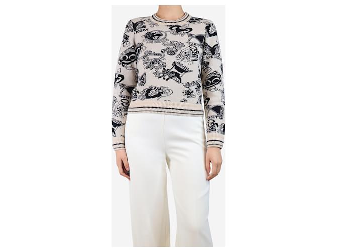 Zimmermann Maglione jacquard zodiacale neutro - taglia UK 8