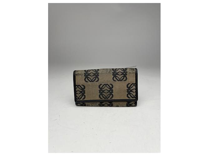 Portachiavi vintage Loewe Madrid Monogramma Marrone