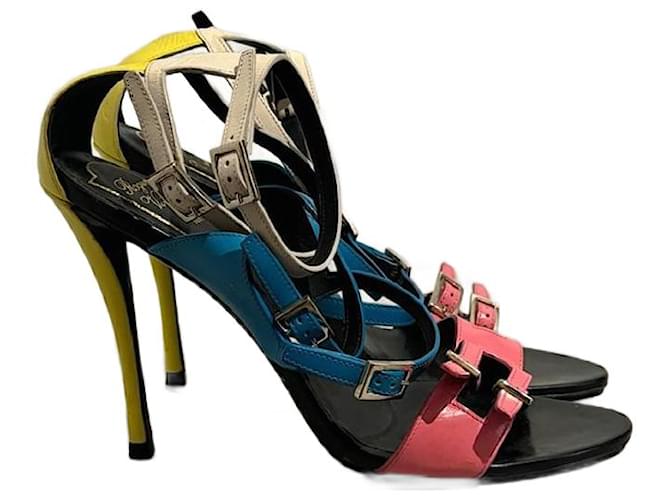 Sandali ROGER VIVIER T.EU 37 Pelle Multicolore