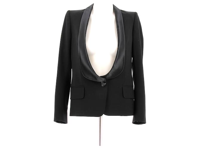 Giacche BALMAIN T.FR 36 Lana Nero