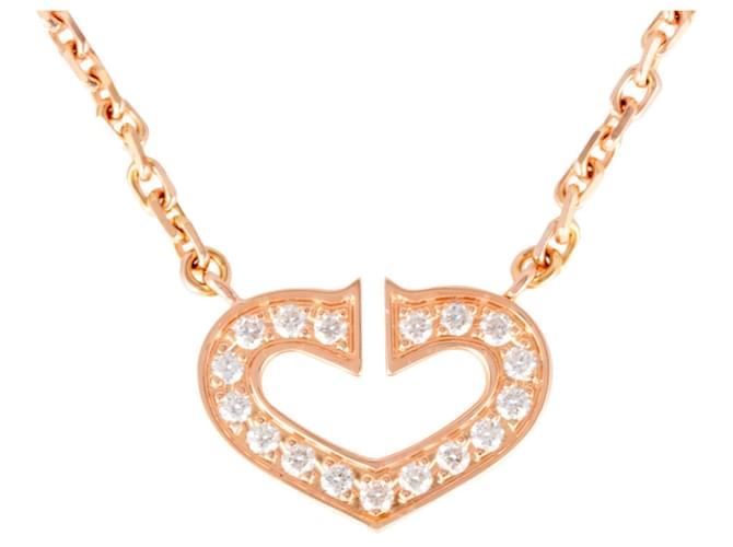 Collana C Heart Cartier in oro rosa