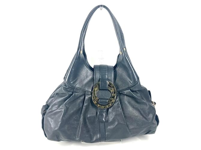 Borsa Chandra Logo Bvlgari Bulgari Nero