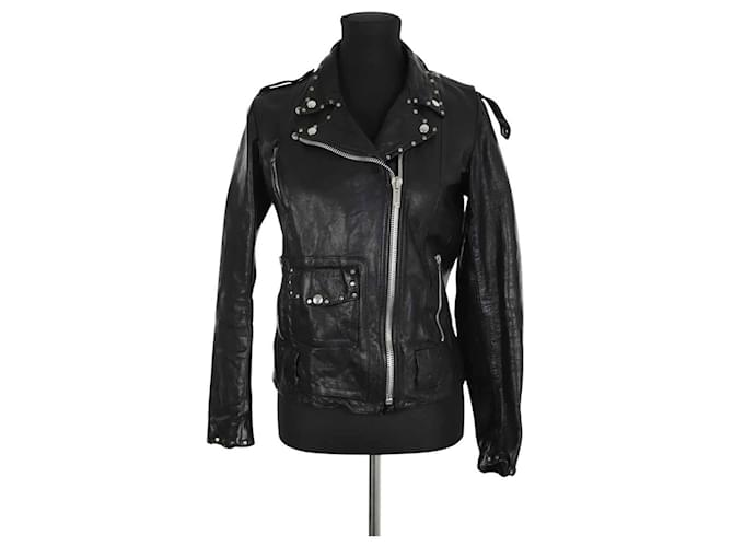 Golden Goose Giacca di pelle Nero