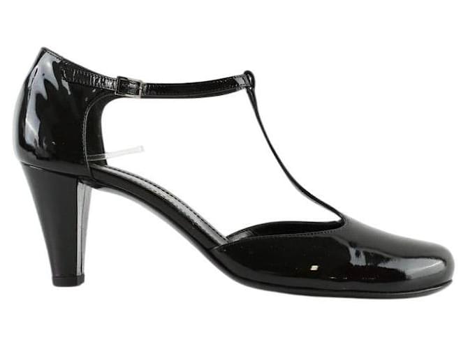 Sonia Rykiel Tacchi in pelle verniciata Nero