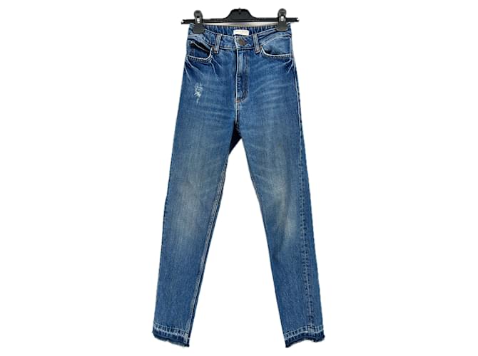 Jeans SANDRO T.FR 34 Cotone Blu