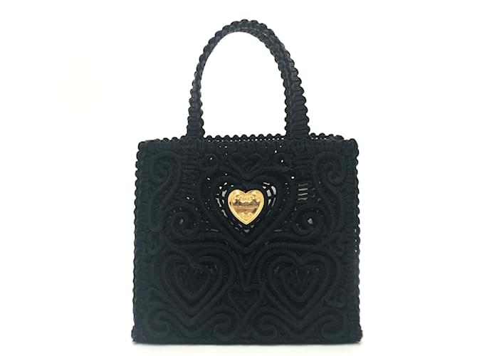 Borsa a mano a forma di cuore Dolce & Gabbana Nero