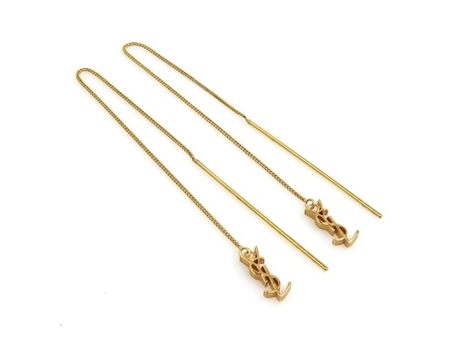 Orecchini a catena dorata Yves Saint Laurent D'oro