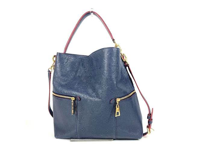 Borsa 2WAY Merry Monogram Empreinte Louis Vuitton Rosso Blu navy